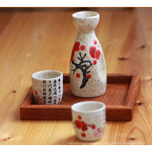 Haonai hot sale colored ceramic wine set